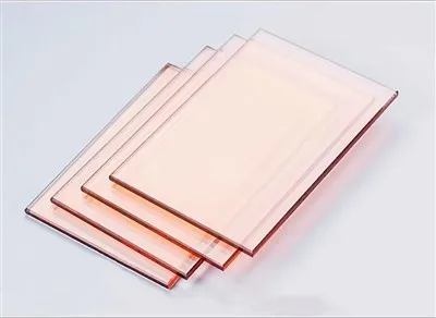 Kaca Reflektif Merah Muda